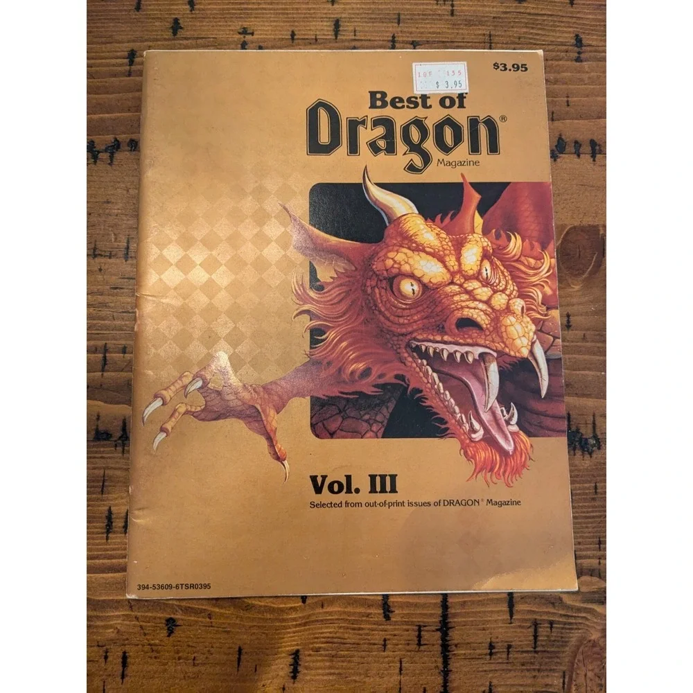Vintage Dragon Magazine Best of Dragon Vol III Good Condition From 1983